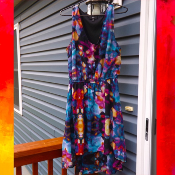 Mossimo Hi Lo Water Color Dress - Picture 2 of 7